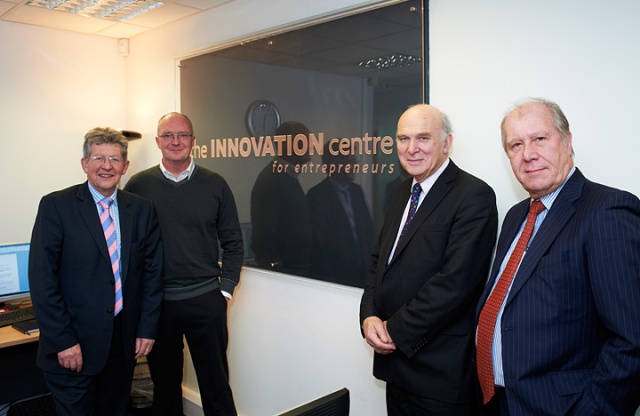 Business Secretary Vince Cable visits SETsquared Centre in Bath