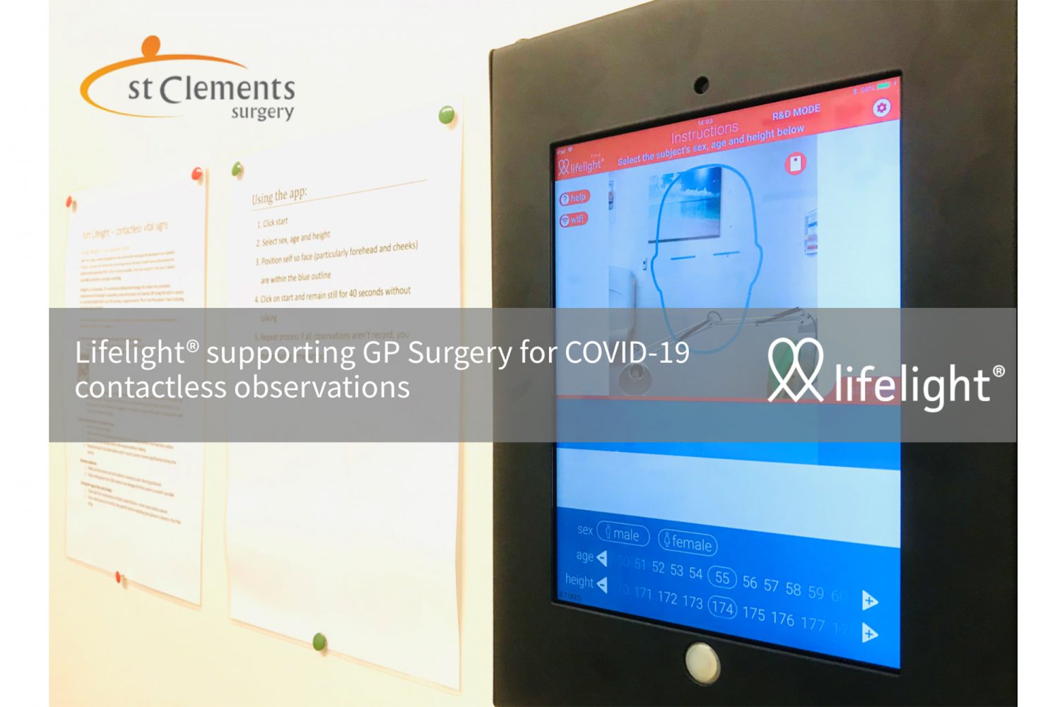 Lifelight supporting contactless GP observations during COVID-19