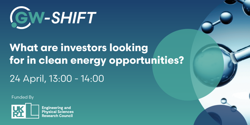 GW-SHIFT Seminar Series: What are investors looking for in clean energy opportunities?